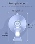 Pawfly 6-Pack Aquarium Suction Cup Clips - Clear Plastic Fish Tank Feeding Tool, Veggie/Seaweed/Plant Leaf Holder for Underwater Fish Feeding