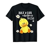 Just a Girl Who Loves Ducks - Cute Duck Lover Owner T-Shirt