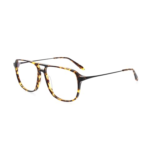 Image of FAA'N Blue Light Glasses Men Acetate Computer Gaming Non Prescription Glasses Lightweight Square Bluelight Blocker Frame