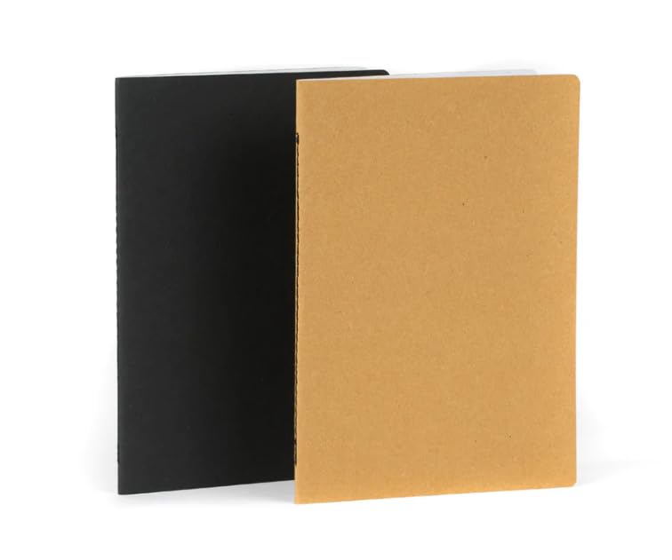 Image of AccuPrints Pack of 2 Ruled 96 Pages Notebook Soft Bound Diary | 48 Leaf | Size 9.75 x 7 inch | Single line Ruled Notebook for School