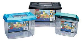 Tom (Tominaga/Oscar) Curvie Hinged Pla-House Habitat - Small 9 x 5 x 6 Inch