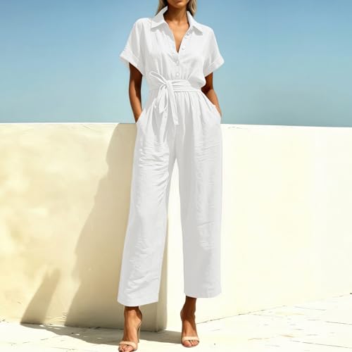Mono elegante de mujer con pantalones de pierna ancha de caída premium 3