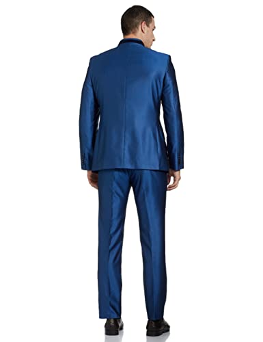 Image of Raymond Rayon Men's Full Sleeve Contemporary FIT Medium Blue Formal Suit