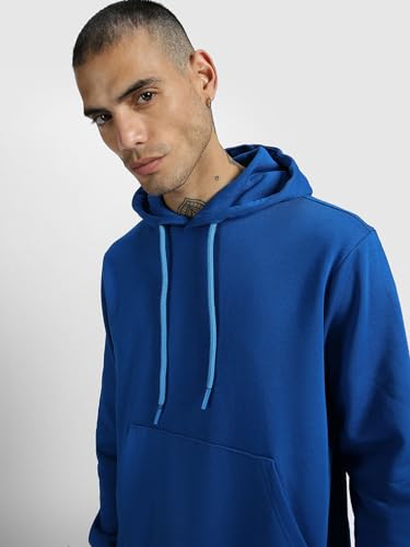 Image of Veirdo Cotton Fleece Regular Fit Hooded Sweatshirt Full Sleeves Solid Jumper Hoodie for Men /Boys