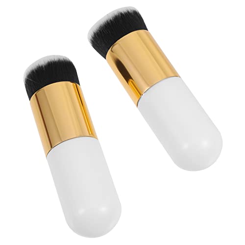 SOESFOUFU 3sets Double Sided Makeup Brushes Blending Brush for Face Smooth Synthetic Hair Soft Densely for Foundation Blush 2pcs*3