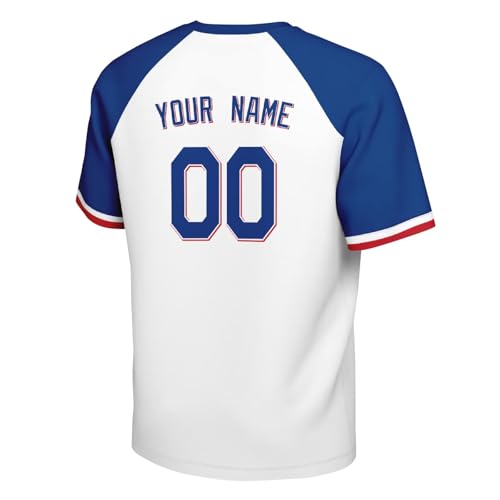 Image of ANTKING T-Shirt Custom Name Number Crewneck Short Sleeve for Men Youth Gifts