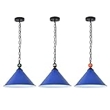 Lovefindahome 3 Lights Hanging Table Light Billiard Light for Pool Table with Matte Metal Shades and