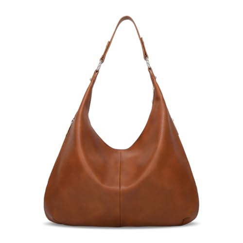 Rylae Bolsos Tote Cuero PU, Bolso de Hombro Mujer, Bolso Shopper Mujer de Cuero PU, Bolso Tote Grande Shopper Impermeable de Gran Capacidad, para Fiesta Fecha Trabajo Compras (Marrón)