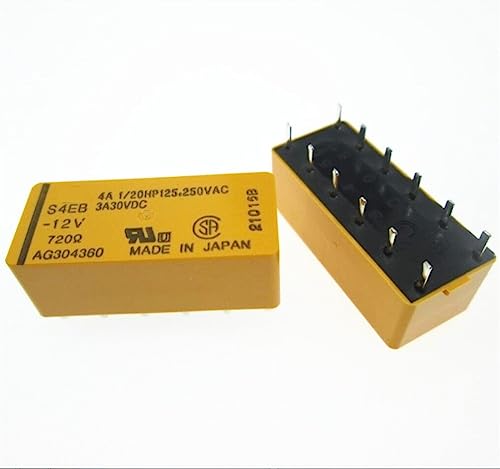 S4EB-12VDC relais de rechange 12V pour carte électronique domestique 2pcs