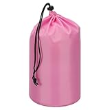 PATIKIL スタッフバッグ 16 x 32 cm ドライバッグ 軽量 ハイキング 登山 キャンプ 旅行 海水浴 釣り ビーチ 水泳 温泉用の防水バッグ ピンク
