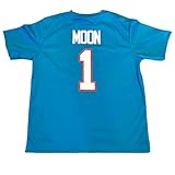 Warren Moon Blue T-Shirt - Sizes XS Thru 3XL No Logos (US, Alpha, 3X-Large, Regular, Regular, Blue)