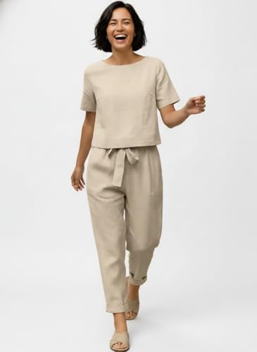 Image of Co ord Set for Women Stylish | Dress for Woman | Summer Cord Set for Women | Pajama Set | Pyjama Set for Beach & Resort Outfits Full Sleeve (30 C-1-4)