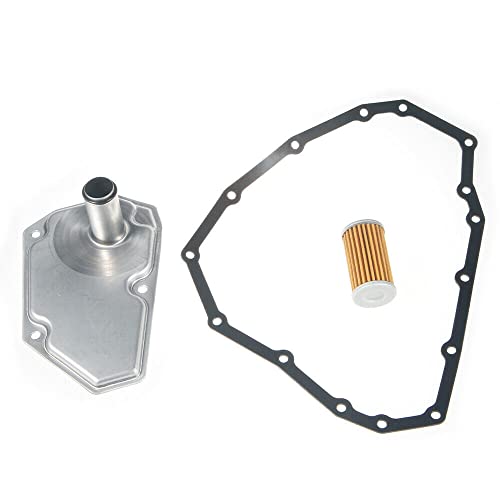 Jinyi 3Pcs Transmission Oil Filters & Pan Gasket Set Compatible With Nissan Altima Maxima Sentra,Oe:33010-Jf015,3172628X0A #TOP1