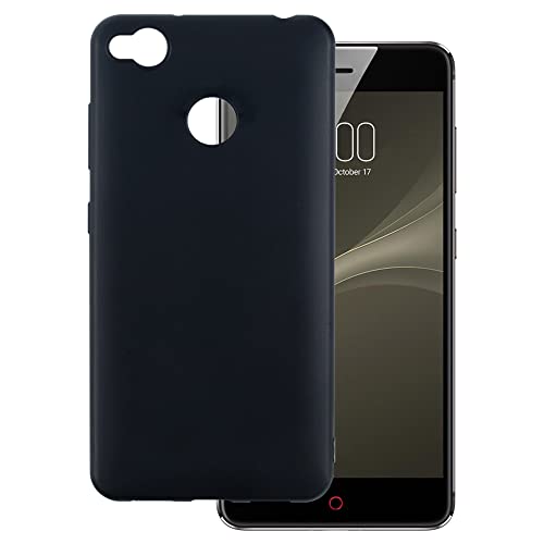OAGELIM Hülle kompatibel mit ZTE Nubia Z11 Mini S Hülle Stoßfeste TPU Weiche Flexible Schützende Handyhülle mit Kratzfestigkeit & Militärischer Fallschutz (Schwarz)