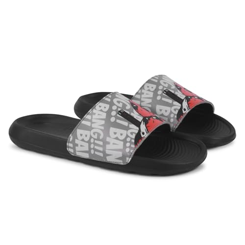 Image of PERY-PAO Sliders Mens White, Black, Grey, Sky blue Solid Design Flip Flop & Slippers
