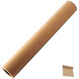 TOYZFRIENDY Papel Pergamino Engrosado para Hornear 10 Metros, Papel Multifunción para Parrilla y Pan, Resistente al Calor y Agua, Color Madera Natural, Adecuado para Cocina y Barbacoas