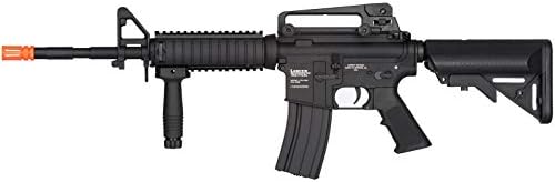 Lancer Tactical Full Metal Body Gen 2 LT-04B-M Airsoft AEG Rifle Black 380 FPS