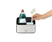 Joseph Joseph Surface - Tiered Stainless-steel Sink Tidy Caddy, Kitchen Sink Organiser, non-slip- Grey