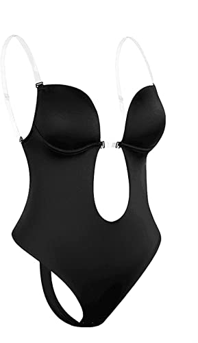 YLFC Body Body Shaper Bra Plus Taille Body Body Body De Profond (Color : Black, Size : XXL)
