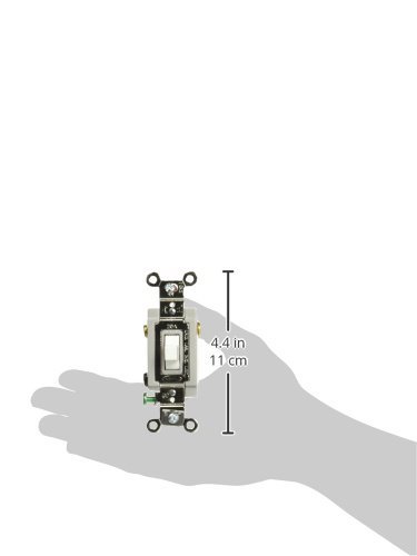 Interrupteur momentané Hubbell HBL1557W blanc de type inverseur SPDT - 2