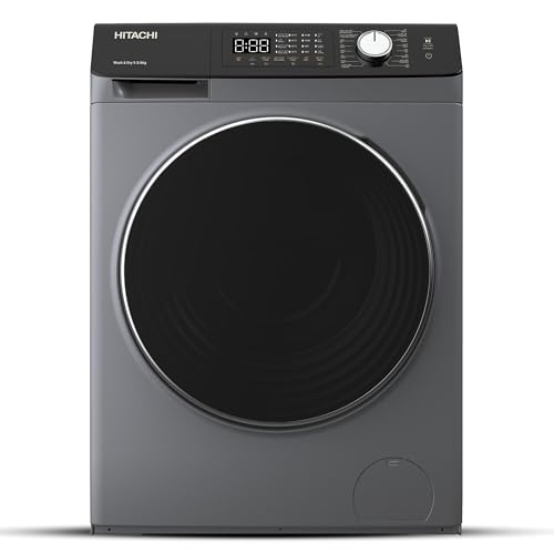 Hitachi Front Load Washer Dryer 9.5kg Wash / 6kg Dry Inverter 1400 RPM Steam Hygiene Hot Wash Anti-Wrinkle Tub Clean LED Touch Panel 1-Hour Wash & Dry | BD-D954HVOS