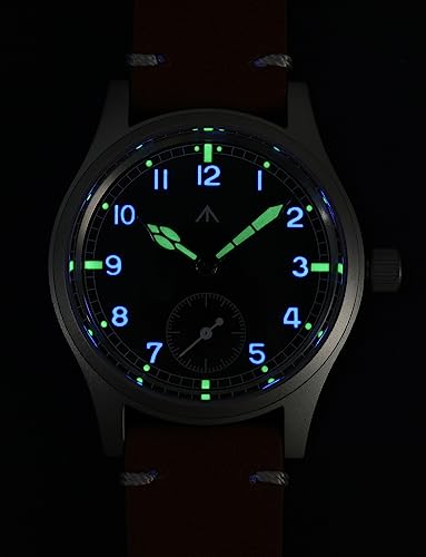 Image of TACTICAL FROG Militado D12 Military Mens Watch VD78 Quartz Sapphire Crystal C3 Super Luminous 36mm Dial Military-Style Dress Watches, 100M Waterproof