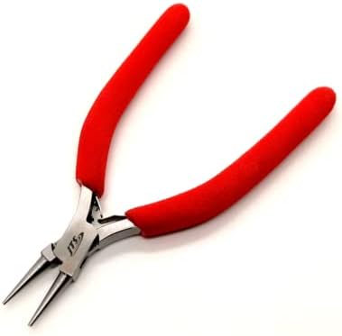 148mm Round Nose Pliers Foam Handles Ergonomic Wire Wrapping Jewelry Making Tool By JTS
