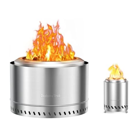 Smokeless firepit with Tabletop firepit Cover