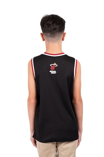 Image of Ultra Game Youth NBA Official Tank Top Mesh Sleeveless Muscle T-Shirt - Black