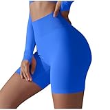 NUSGEAR Pantalones Cortos Deportivo Mujer Shorts Yoga Cintura Alta Mallas sin Costuras Leggings 3D anticelulitis Adelgazante Mayas Elástico Push Up Chandal Basic Gym Correr Fitness Ciclista 2025