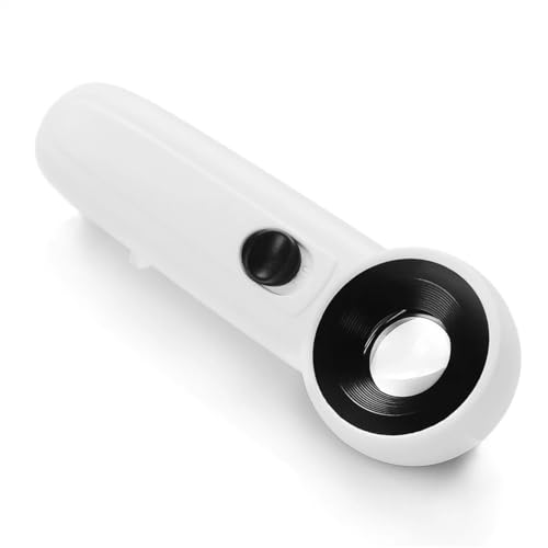 顕微鏡キット 20X ハンドヘルド虫眼鏡ジュエリールーペ拡大鏡光学ガラスレンズ 2 LED ライトランプ付き 顕微鏡レンズアダプター