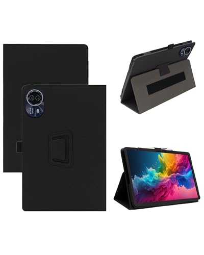 Étui Ckypad Ctab 14 en cuir noir avec support pliable 14 pouces