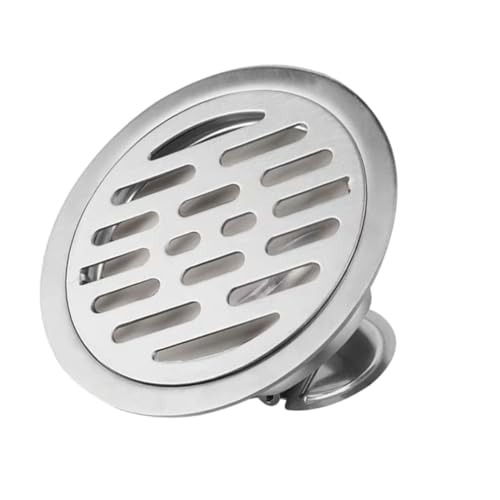 Angoily Drenaje de Piso Rejilla desague tapón Lavabo dispensador de jabón Asiento de Inodoro bidé recogedor de Pelo de desagüe de bañera recogedor de Ducha de Pelo Acero Inoxidable Silver