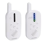 Grundig DECT Audio-Babyphone – Babyfon mit 150 m Reichweite – Eltern-Kind-Einheit – mit LED-Tonanzeige und Gegensprechfunktion – Kinderzimmer-Zubehör – Weiß