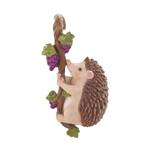 Figurine de hérisson en résine miniature aux détails soignés pour pot