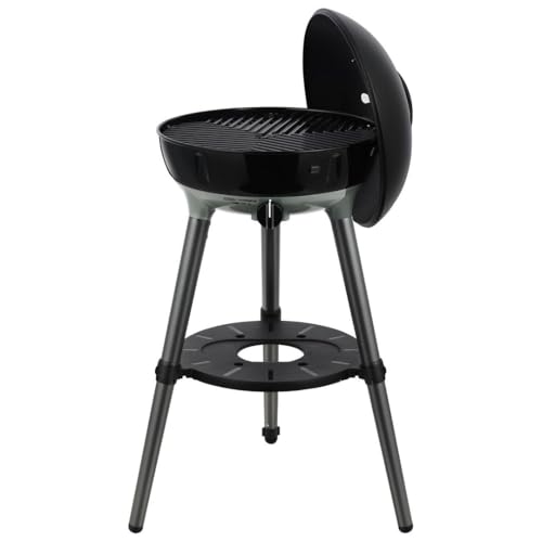 CADAC Carri Chef 40 BBQ/Dome 30mBar - Comprend un support de poêle, une grille de barbecue, un couvercle avec thermomètre - Noir - Vert - Barbecue