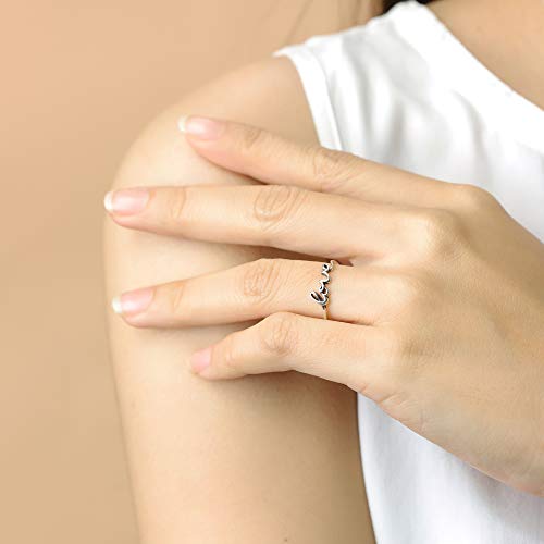 Boma Jewelry Sterling Silver Love Script Ring2