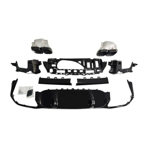 Parachoques trasero Benz Clase E W213 con acabado premium difusor look E63 2021-2023