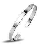 JHRFU Pulsera De Plata Esterlina Brillante para Mujer, Plata 925, Joyería De Moda De Estilo Sencillo, Regalo para Mujer