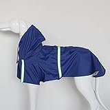 Fácil de plegar: con bolsillo en la parte posterior, el impermeable para perro se puede guardar fácilmente en el bolsillo.