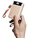 INIU Power Bank, Ultra Klein 20000mAh 22.5W Schnellladefunktion Power Bank iPhone, Mini Externe Handyakkus, Flugtauglich, Reise-Essential, Klein Aber Stark für iPhone 17 16, Samsung S25, iPad, Beige