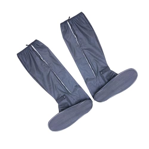 Par de cubre zapatos para lluvia, antideslizantes y reutilizables, protectores para uso exterior sobre la rodilla para mayor cobertura miniatura 1