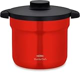 サーモス 真空保温調理器 シャトルシェフ 4.3L (4~6人用) アーバンレッド セラプロテクトコート KBJ-4502 UR