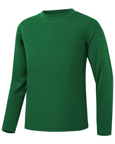 QBK 4T to Youth Neon Shirt Kids UPF 50+ Dry Fit Athletic Long Sleeve T Shirts for Boys and Girls - Image 3