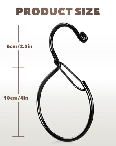 Supforce 4 Pack Belt Hanger Organizer for Closet Black - image 6
