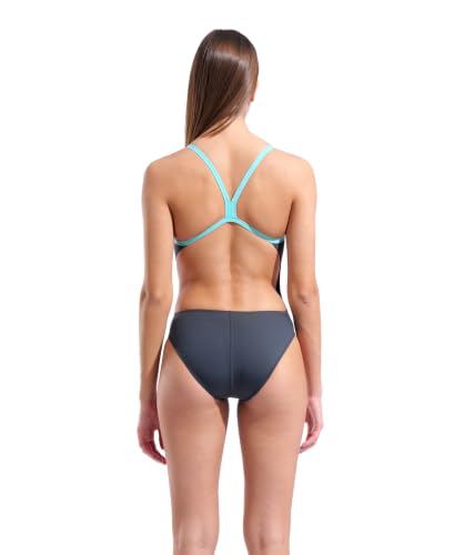 Image of Arena Women's Solid Team Swimsuit Challenge Back MaxLife Open Back Bathing Suit Athletic Swimwear