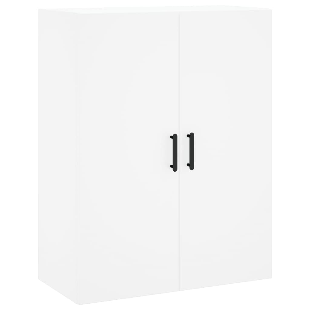 Armadietto Pensile da Parete Bianco Legno 69,5x34x90cm