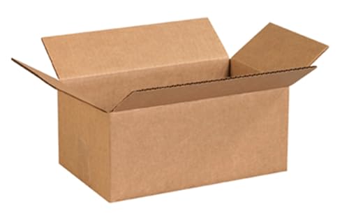 Image of Secure Seal Corrugated Mailer Shipping Box 12x7x5 Cardboard Packing Box - 25 Pack