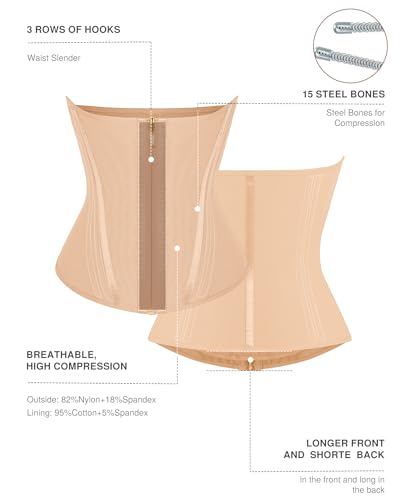 Image of Lover-Beauty Waist Trainer for Women Corset Shapewear Tummy Control Workout Waist Cincher Body Shaper Girdle