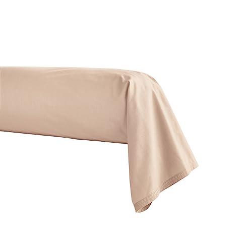 Taie de traversin en Percale de Coton, Première, Ballerine, 43x230 cm, Essix, Rose